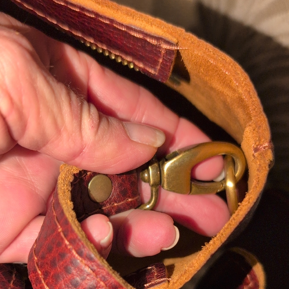 Portland Leather Goods Nutmeg Full Grain Leather Crossbody Or Handle Carry - Picture 5 of 10